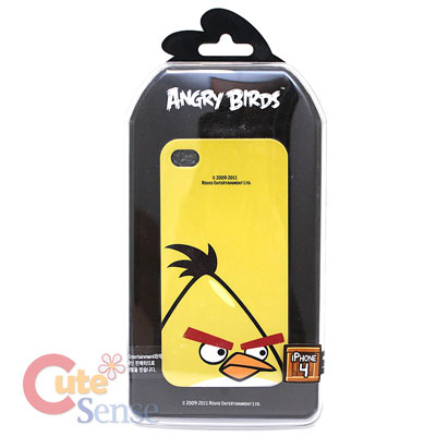 Rovio Angry Birds Apple i Phone 4G / 4GS Case -Hard Case : Yellow Bird